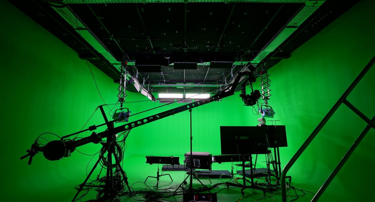 green screen studio for virtual production VP and VFX CGI